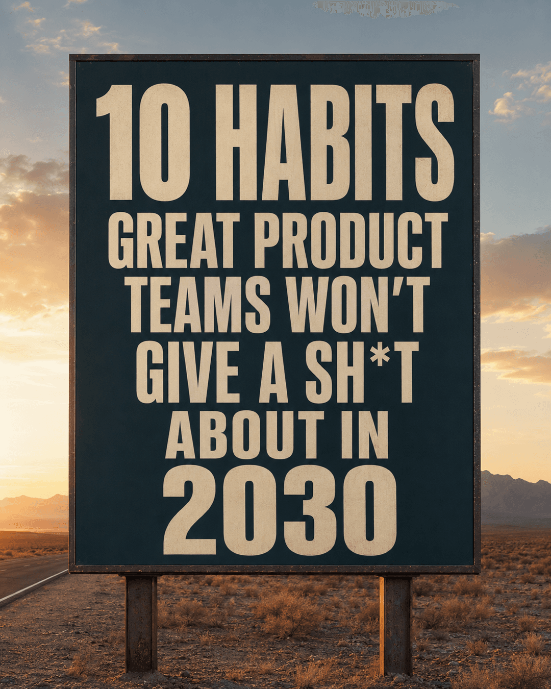 Product Team Habits to Drop by 2030: 10 Things Great Teams Will Stop Doing, the infographic in this PDF